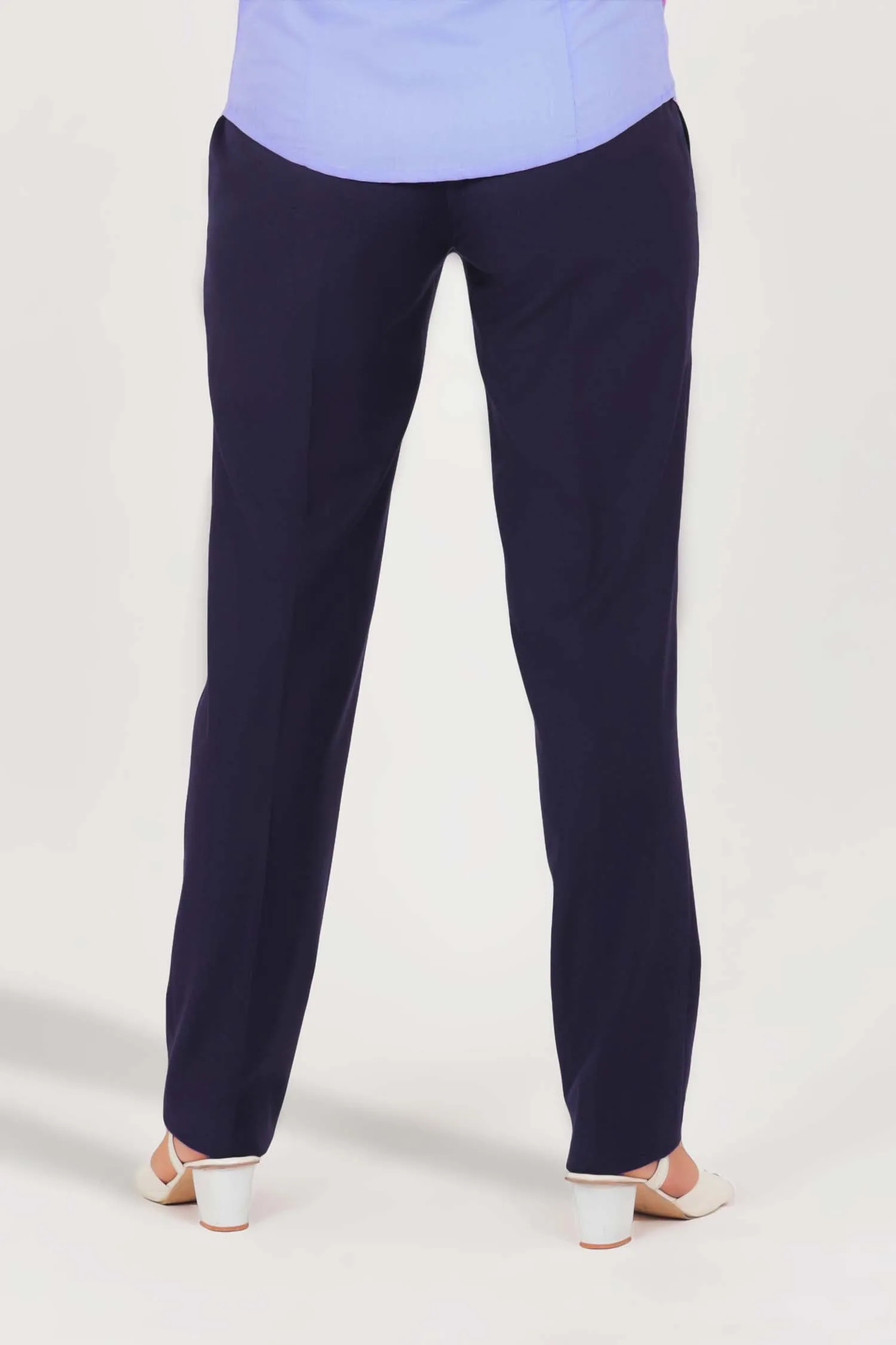 Bluebird Women Navy Blue Trouser