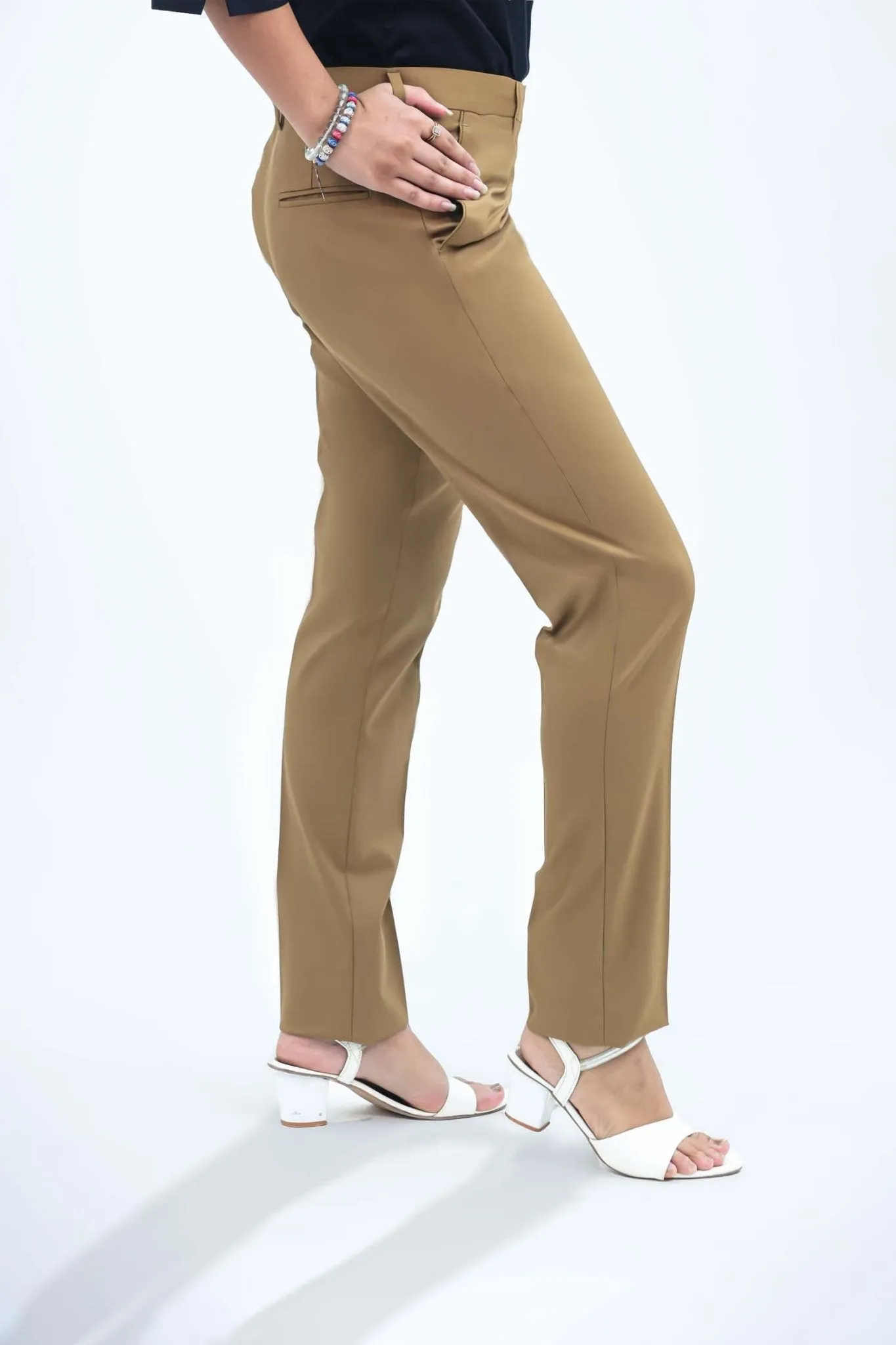 bluebird Women's Mustard Casual Trouser