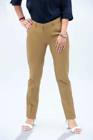 bluebird Women's Mustard Casual Trouser