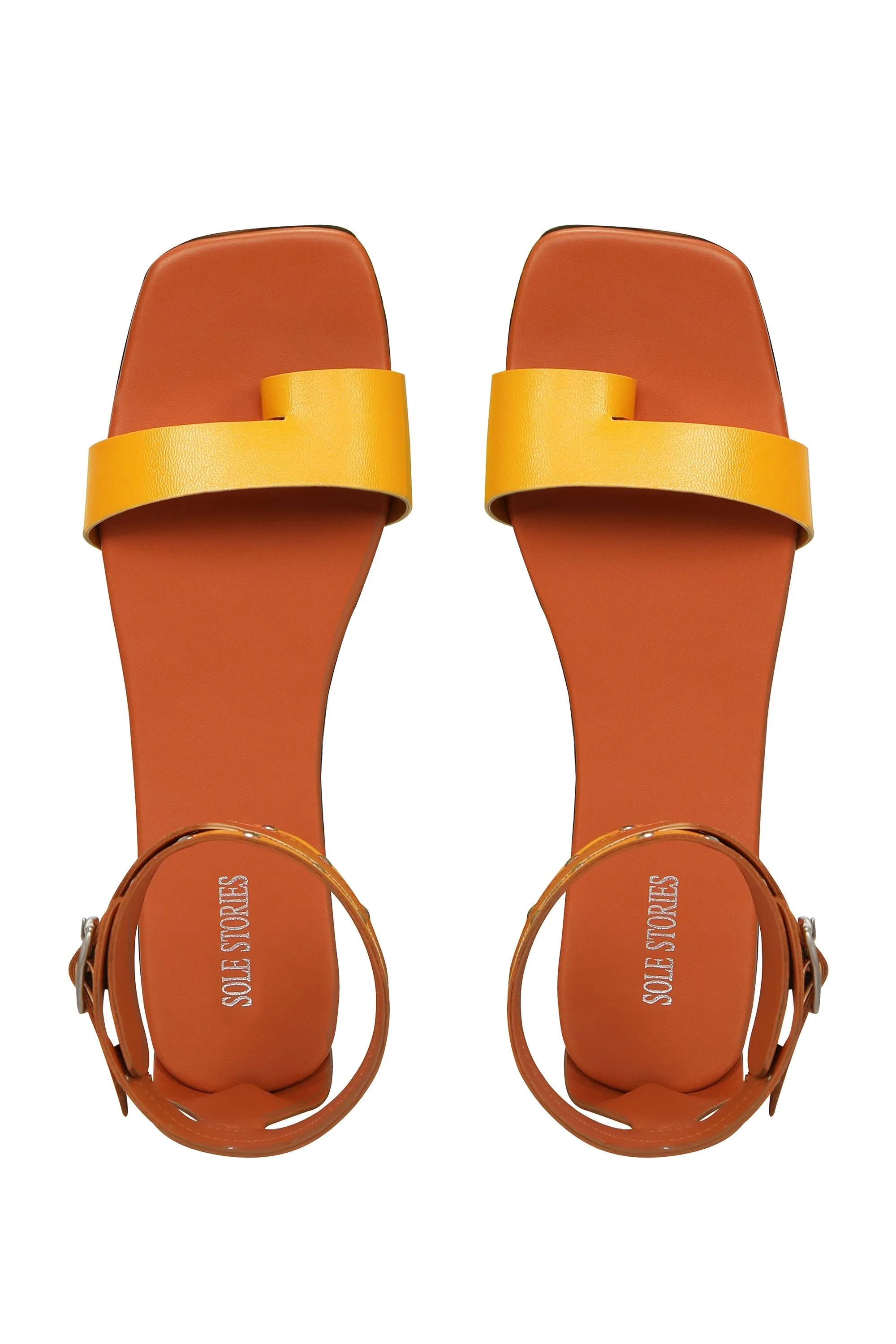 Canary Yellow Ankle Flats