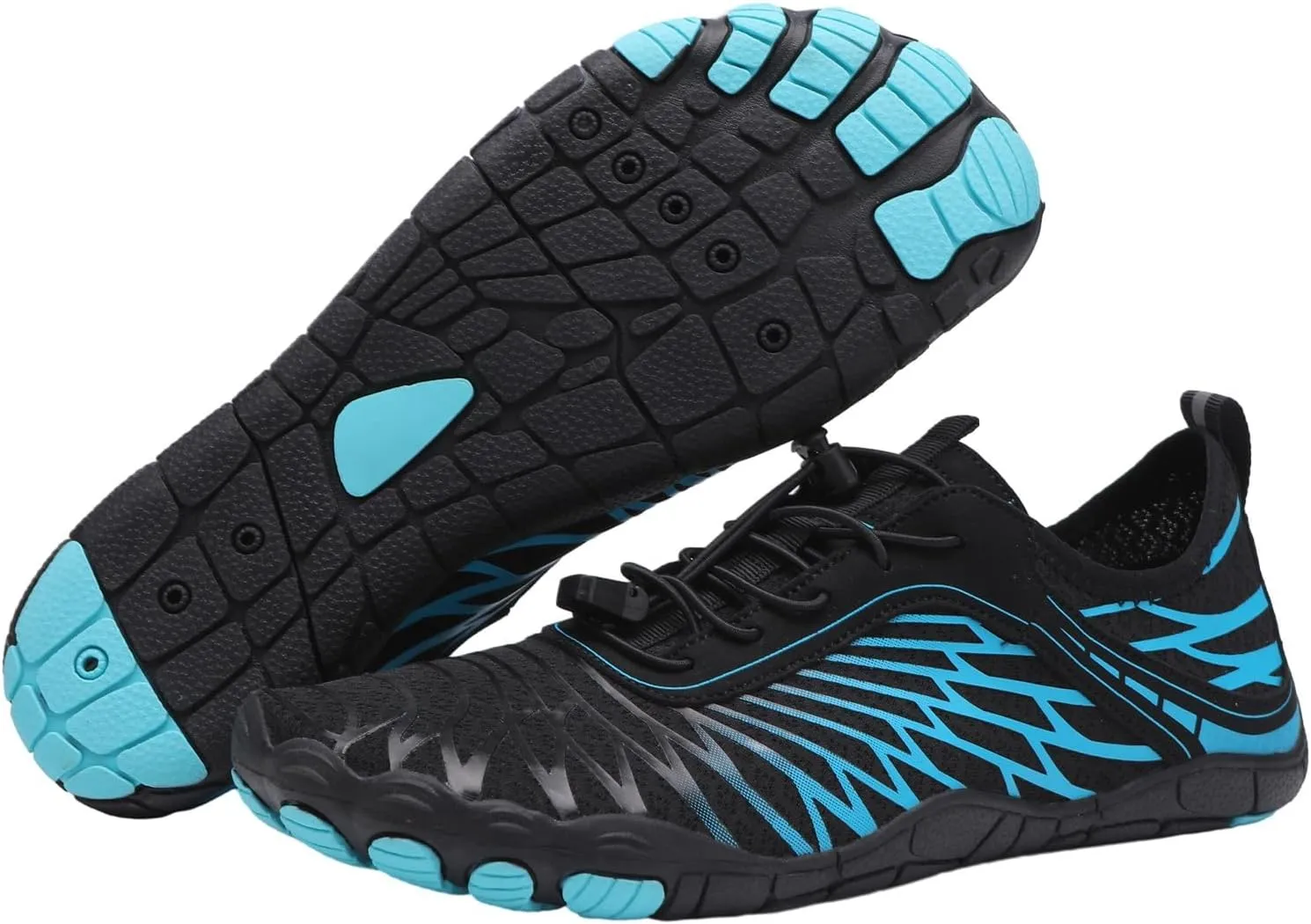 Grounded Footwear for Men, Slip On Comfortable Lightweight Healthy Non Slip Barefoot Shoes, Pro Shoes Wide Toe Box, Breathable Waterproof Trail Running Beach Pool Aqua Swim Surf Hiking Walking