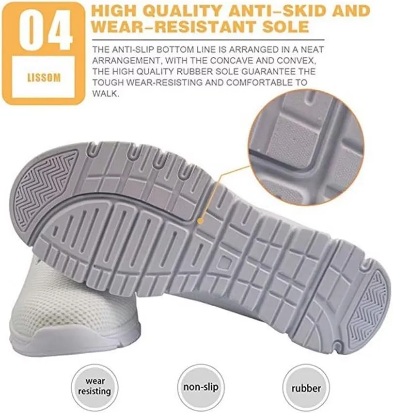 Jeiento Running Shoes for Women Girls Breathable Mesh Tennis Shoes Casual Gym Sports Shoes Non Slip Walking Sneakers for Men Teenager