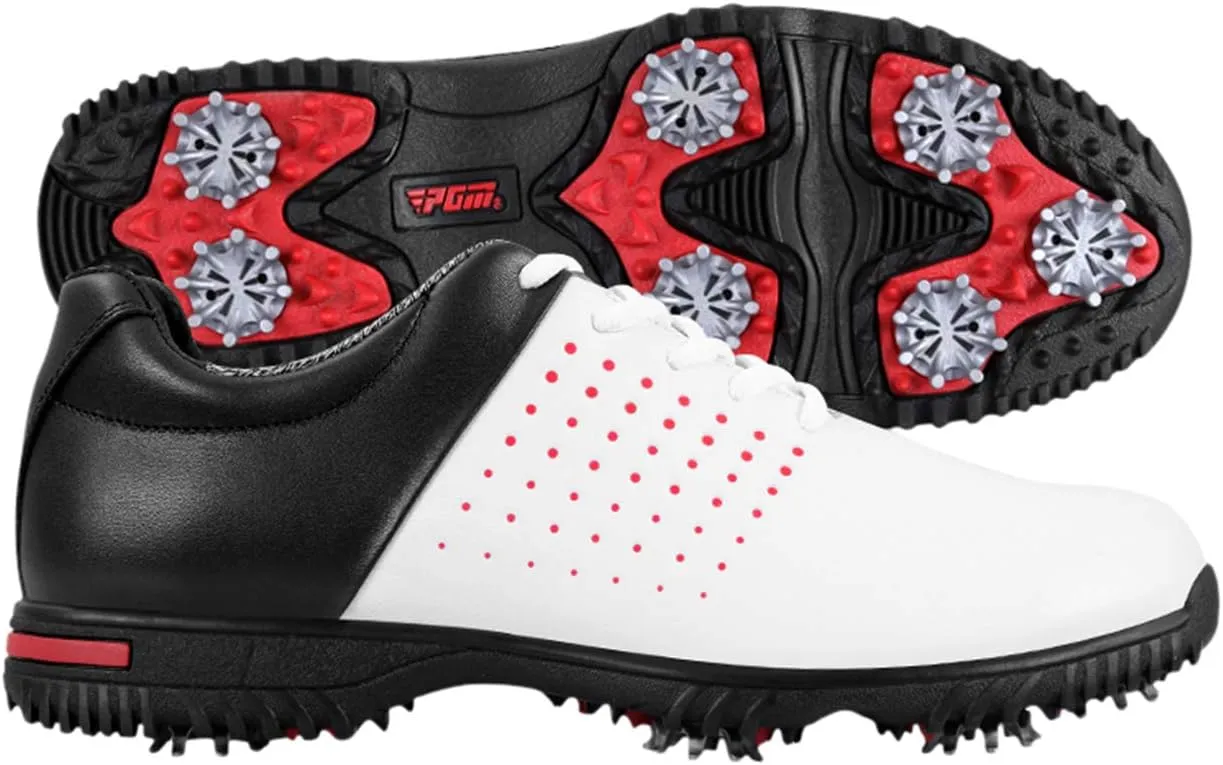 Men's Waterproof Golf Shoes with Spikes