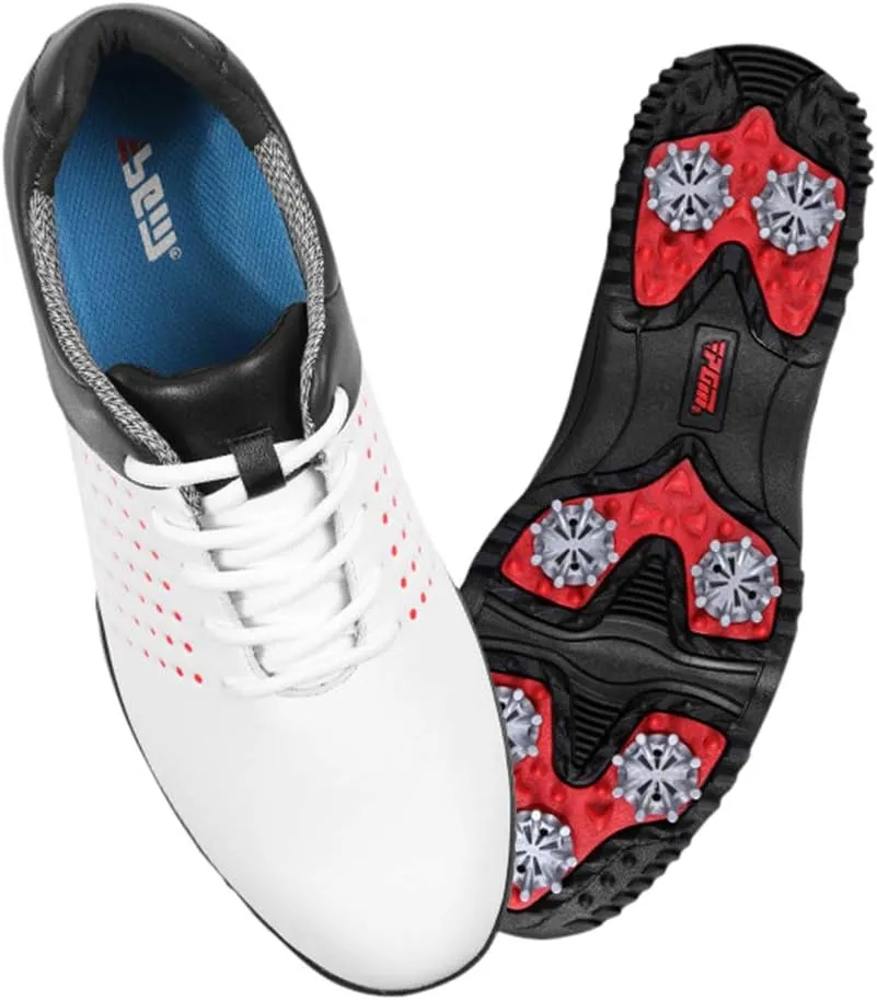 Men's Waterproof Golf Shoes with Spikes