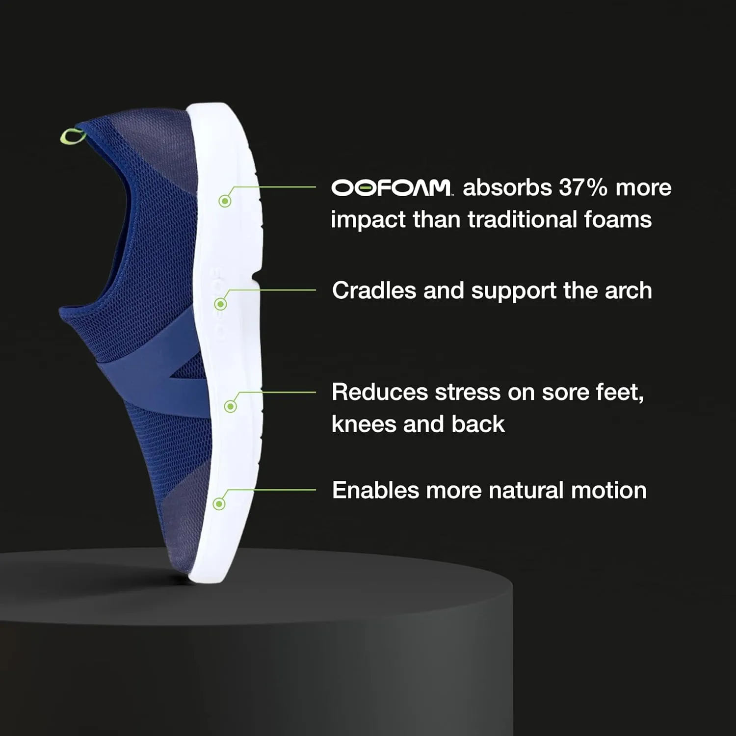OOFOS Men's OOmg Low Slip-On Recovery Shoe