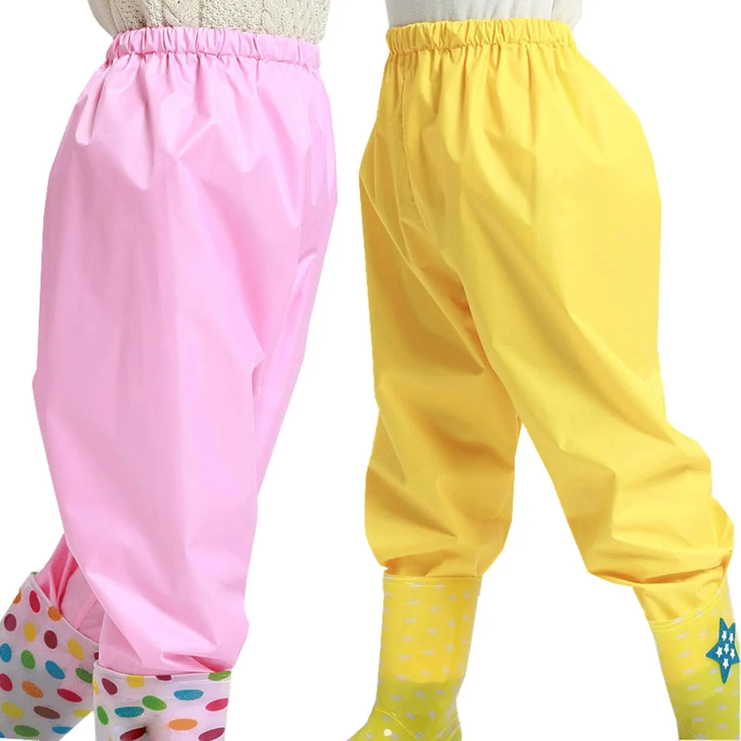 Teen Kids Reflective Rain ib Pants Boys Girls Waterproof Trousers Mud Dirty Proof Wear Poncho Raincoat Reusable Suit