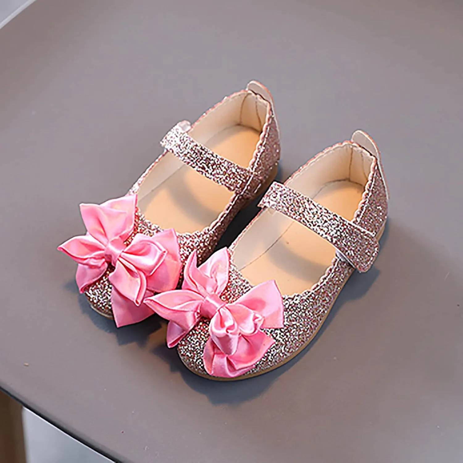 Toddler Girl Shoes Kids Shoes Single Bowknot Dancing Shoes Bling Infant Girls Baby Shoes Sandals Princess White Shoes