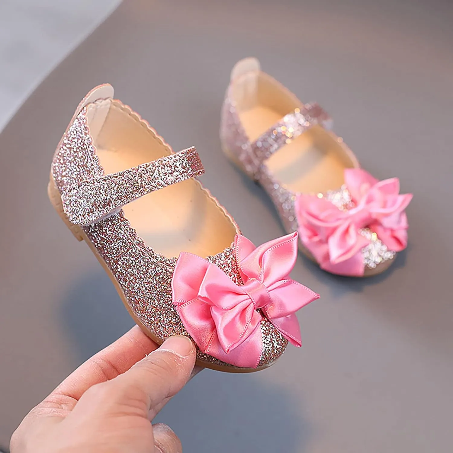 Toddler Girl Shoes Kids Shoes Single Bowknot Dancing Shoes Bling Infant Girls Baby Shoes Sandals Princess White Shoes